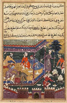 The wounded monkey bites the hand of the prince