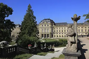 The Wuerzburg Residence, Cherubs on the Steps to the Court Garden