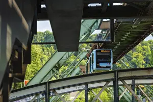 The Wuppertal suspension railway near the Zoo Stadion stop