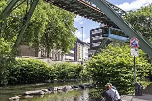 Wuppertal suspension railway over the Wupper - Wuppertal