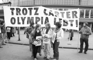 The Yes and No to the 1980 Moscow Olympics brought protesters to the Westfalenhalle on 20