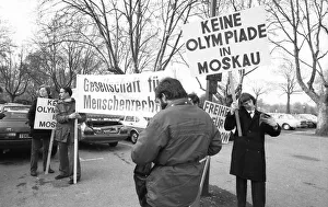 The Yes and No to the 1980 Moscow Olympics brought protesters to the Westfalenhalle on 20