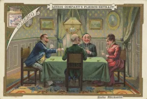 When there are four of you, four people playing cards