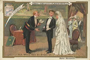When there are three of you, wedding couple with registrar