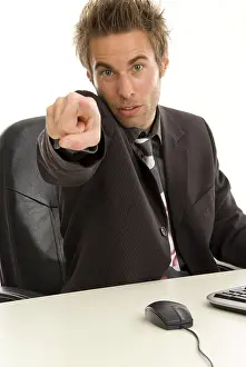 Young business man in office