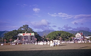 Young female dancers, Port of Spain, Trinidad c 1962 independence pageant