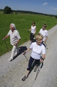 Young and old, Nordic Walking in the Allgaeu