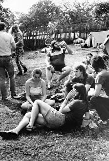 Young people at a church festival in Borna