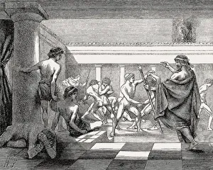 Young Spartans Exercising at the Dromos of Sparta