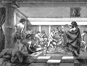 Young Spartans Exercising at the Dromos of Sparta