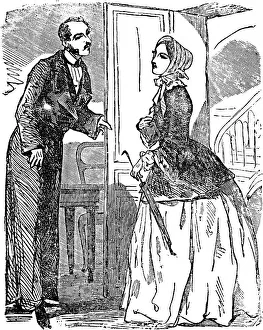 Young woman demands to see the master of the house