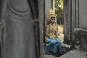 Young woman dressed as a temple dancer