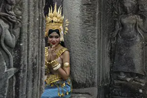 Young woman dressed as a temple dancer