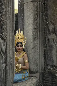 Young woman dressed as a temple dancer