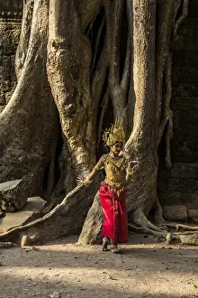 Young woman dressed as a temple dancer
