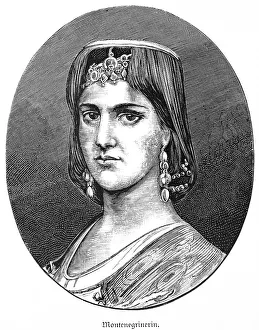 Young woman from Montenegro, much jewellery