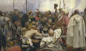 The Zaporozhian Cossacks write a letter to the Turkish Sultan