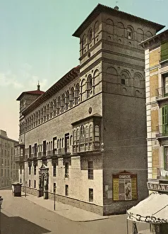 Zaragoza. La Audiencia, palaces of the count of Morata or Luna