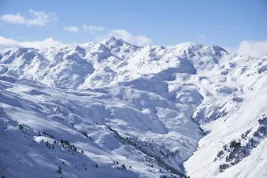 Zillertal Alps in winter, snow