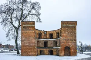 The Zingel, a medieval fortification situated in front of the Friedlander Tor gate
