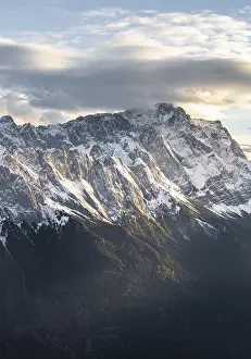 Zugspitze, mountains with snow