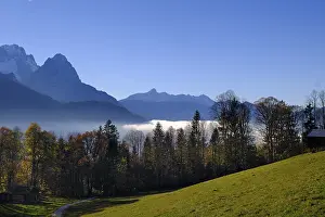Category Mountain Landscapes Prints: Zugspitze and Wetterstein Mountains