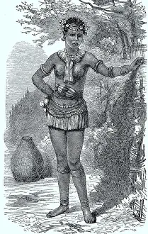 Zulu Cape Girl in 1878, Historic