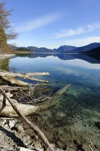 Zwergern peninsula, lake Walchensee or Lake Walchen