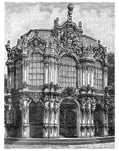 Zwinger in Dresden by D. Poeppelmann