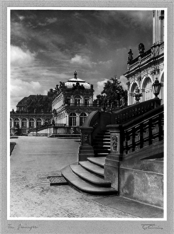 Zwinger, Dresden before the destruction, photo cycle STADT AM STROM, DRITTE FOLGE, by Friedrich Luening (1901-1952), Saxony, Germany, Europe